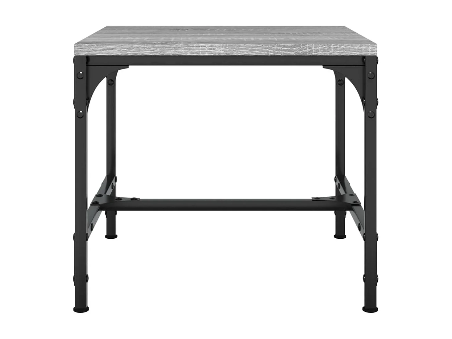 Salontafel 50x50x35 cm bewerkt hout grijs