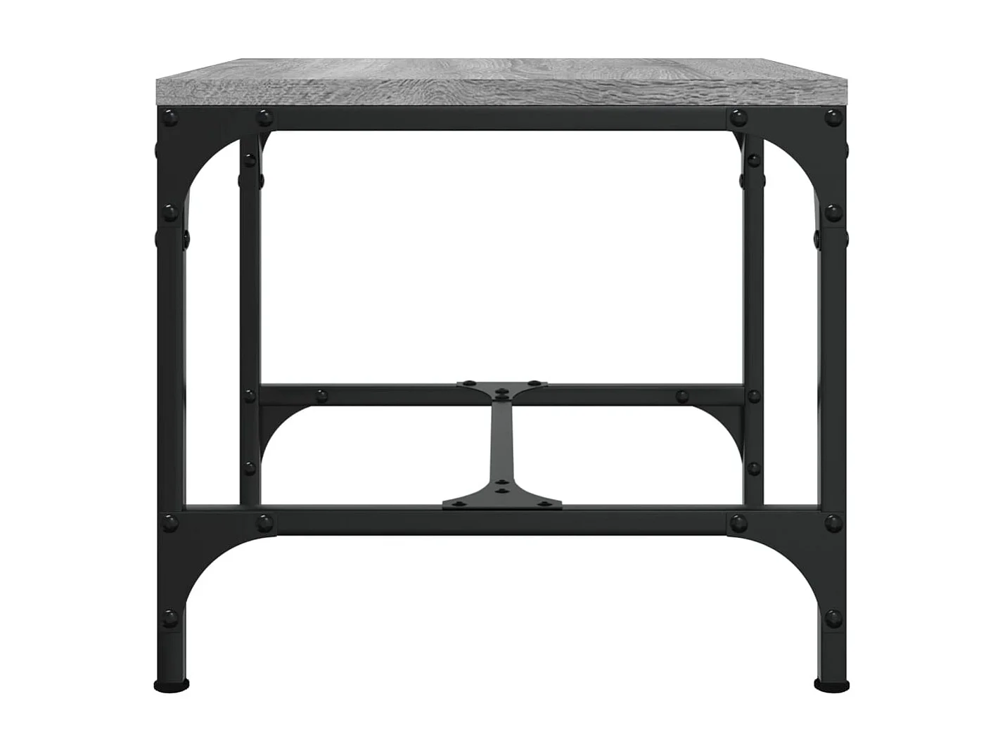 Salontafel 50x50x35 cm bewerkt hout grijs