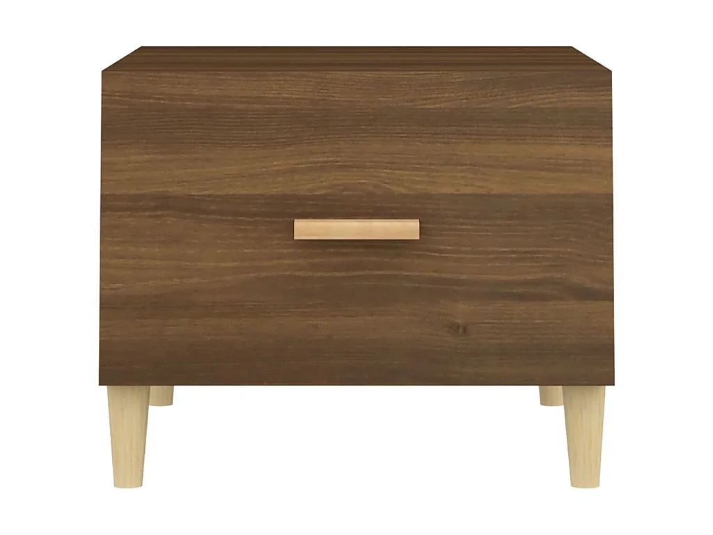 Table basse Chêne marron 50x50x40 cm Bois d'ingénierie