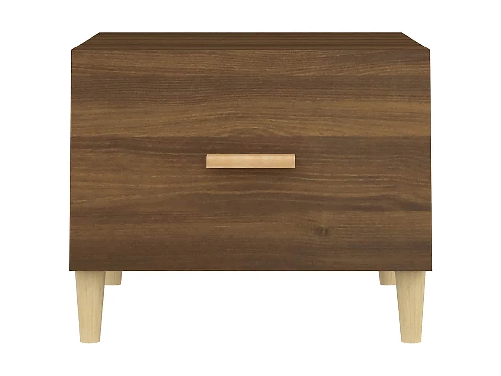 Couchtisch Braun Eiche 50x50x40 cm Holzwerkstoff
