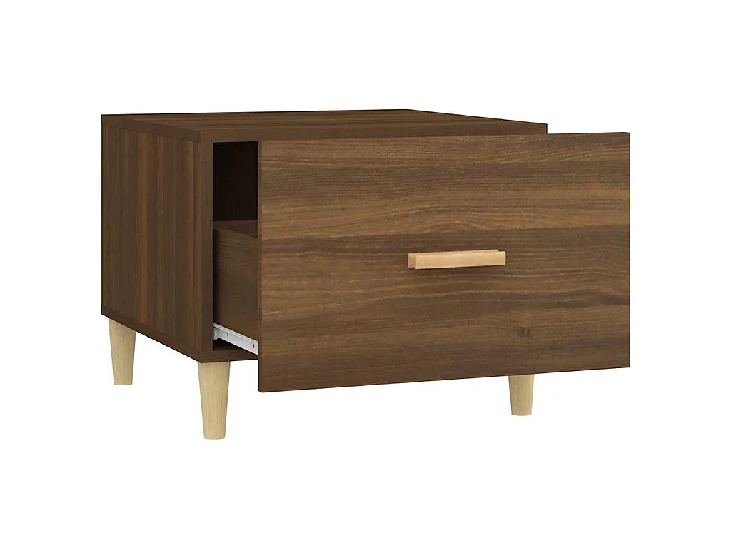 Couchtisch Braun Eiche 50x50x40 cm Holzwerkstoff
