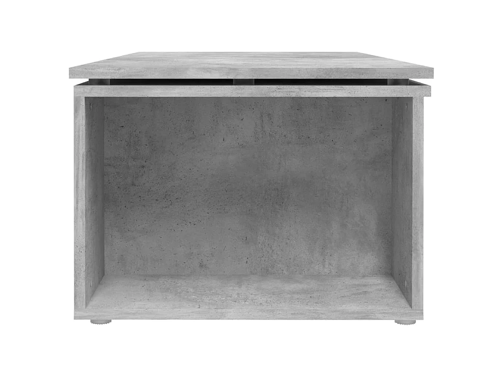 Table basse gris béton 150x50x35 cm bois d'ingénierie