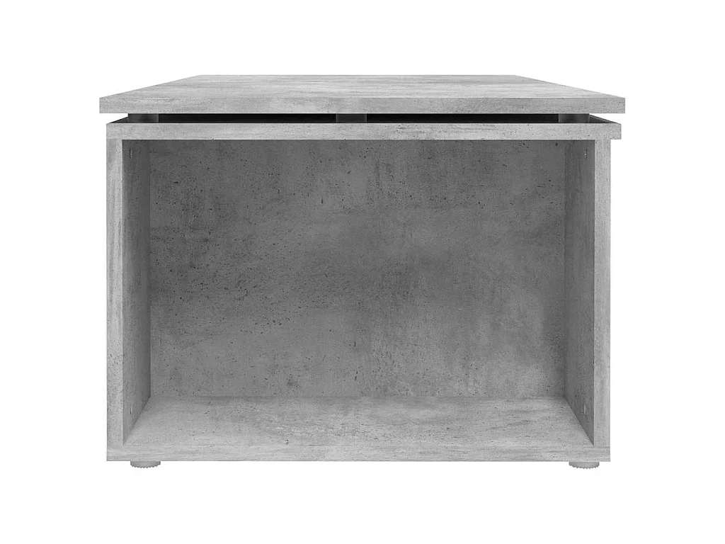 Table basse gris béton 150x50x35 cm bois d'ingénierie