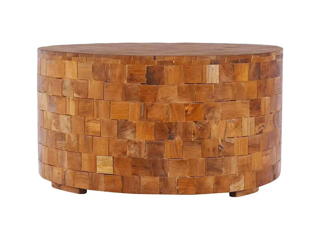 Salontafel 60x60x35 cm massief teakhout