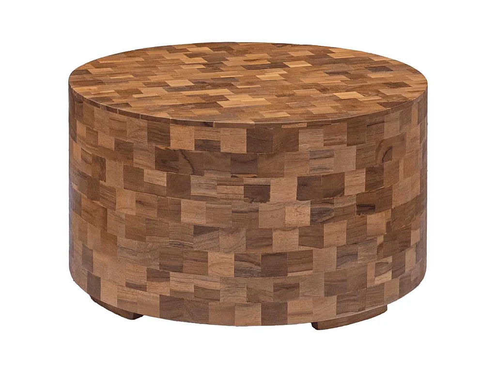 Salontafel 60x60x35 cm massief teakhout