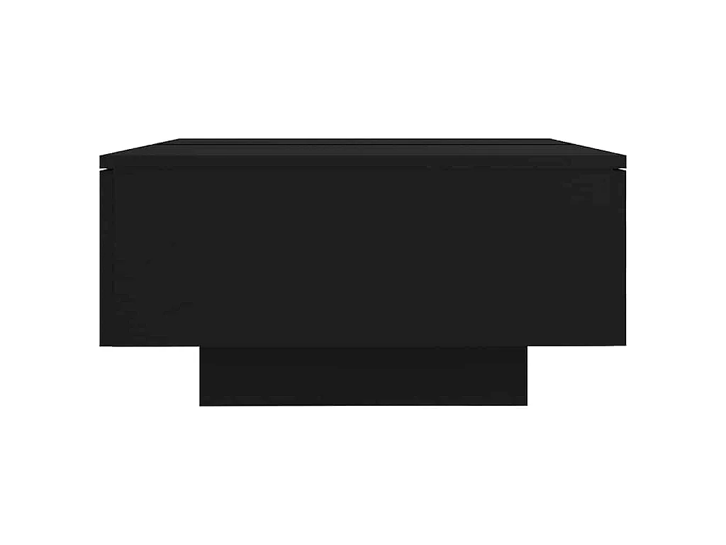 Tavolino da Salotto Nero 90x60x31 cm in Legno Multistrato
