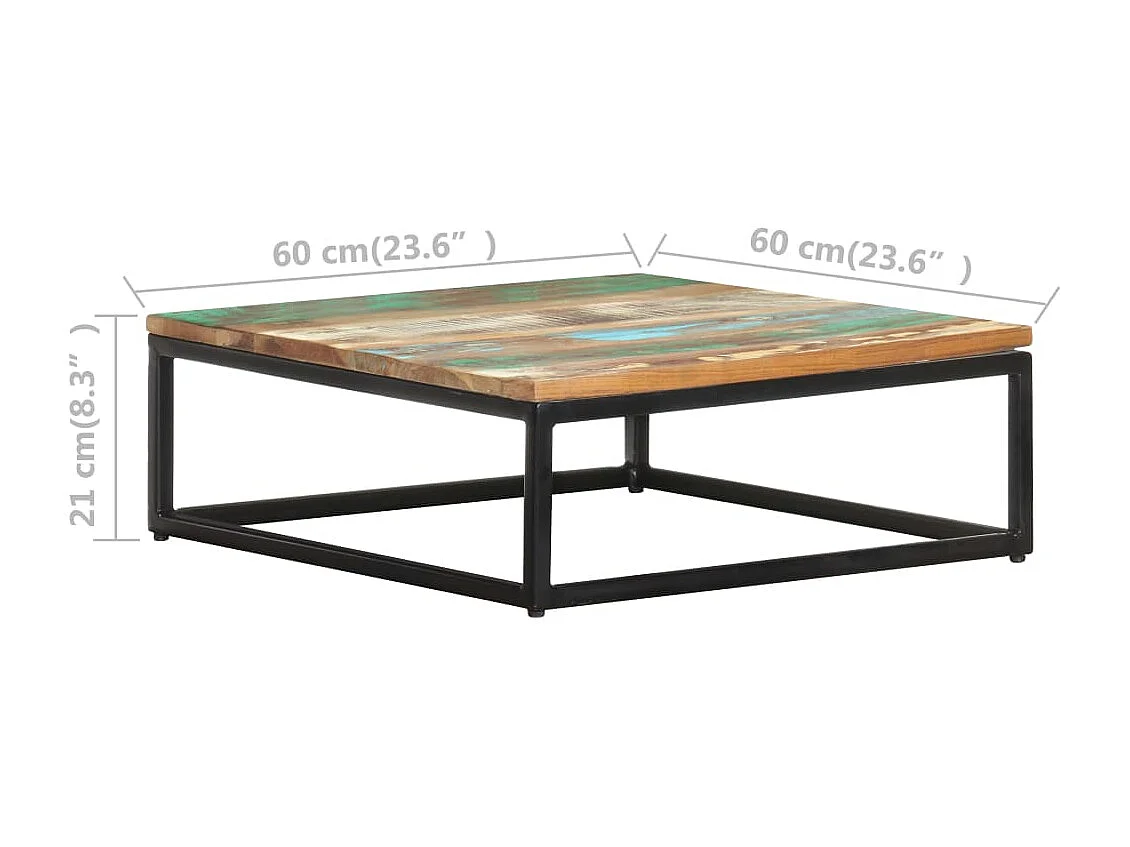 Tables basses gigognes 2 pcs Bois de récupération massif