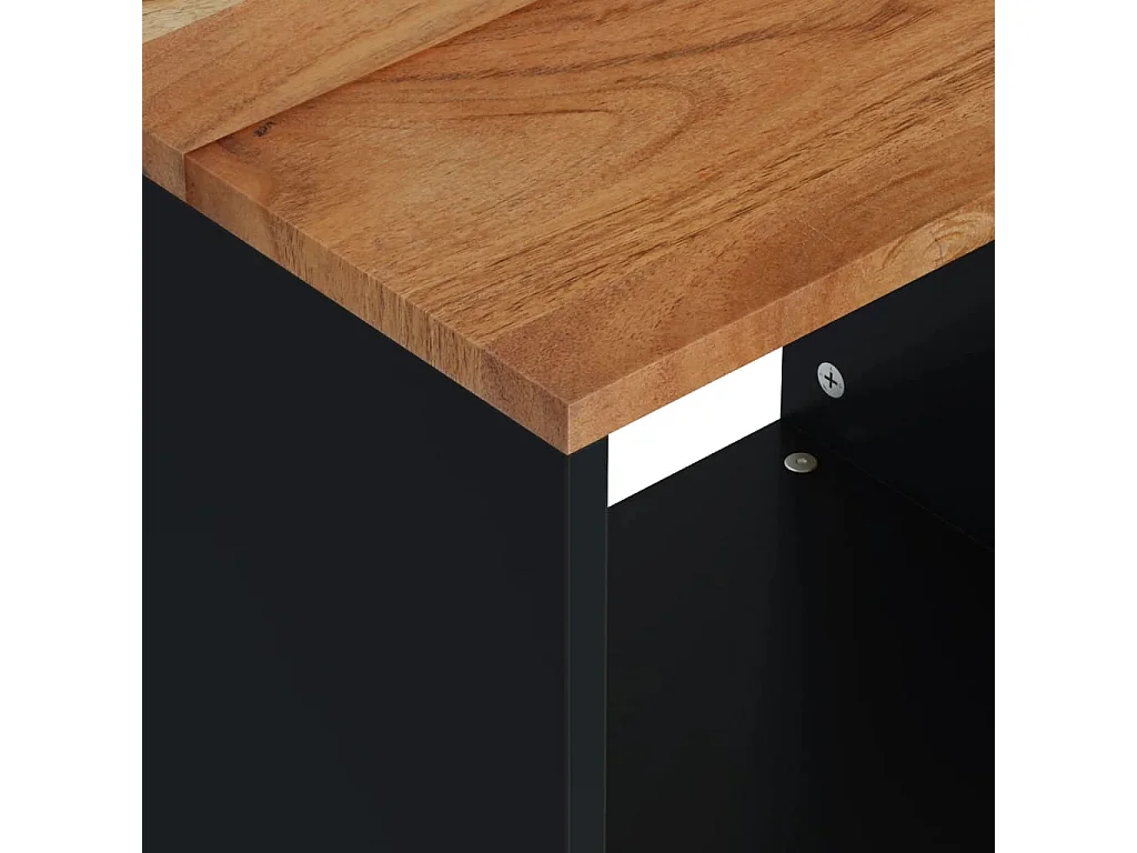 Table basse 40x31x46 cm Bois d'acacia solide et d'ingénierie