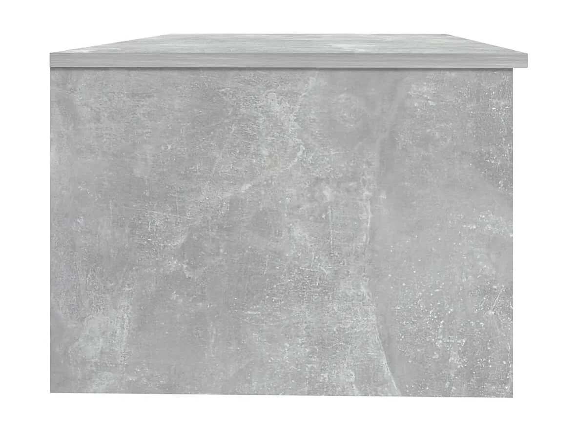 Mesa de centro madera de ingeniería gris hormigón 102x50x36 cm
