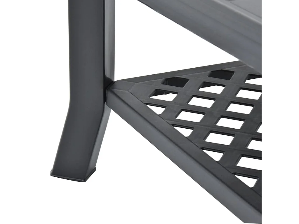 Table basse Anthracite 90x60x46 cm Plastique