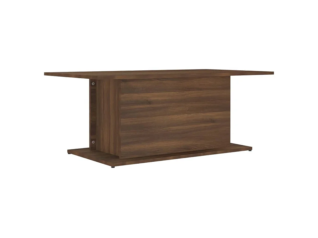 Table basse chêne marron 102x55,5x40 cm bois d'ingénierie