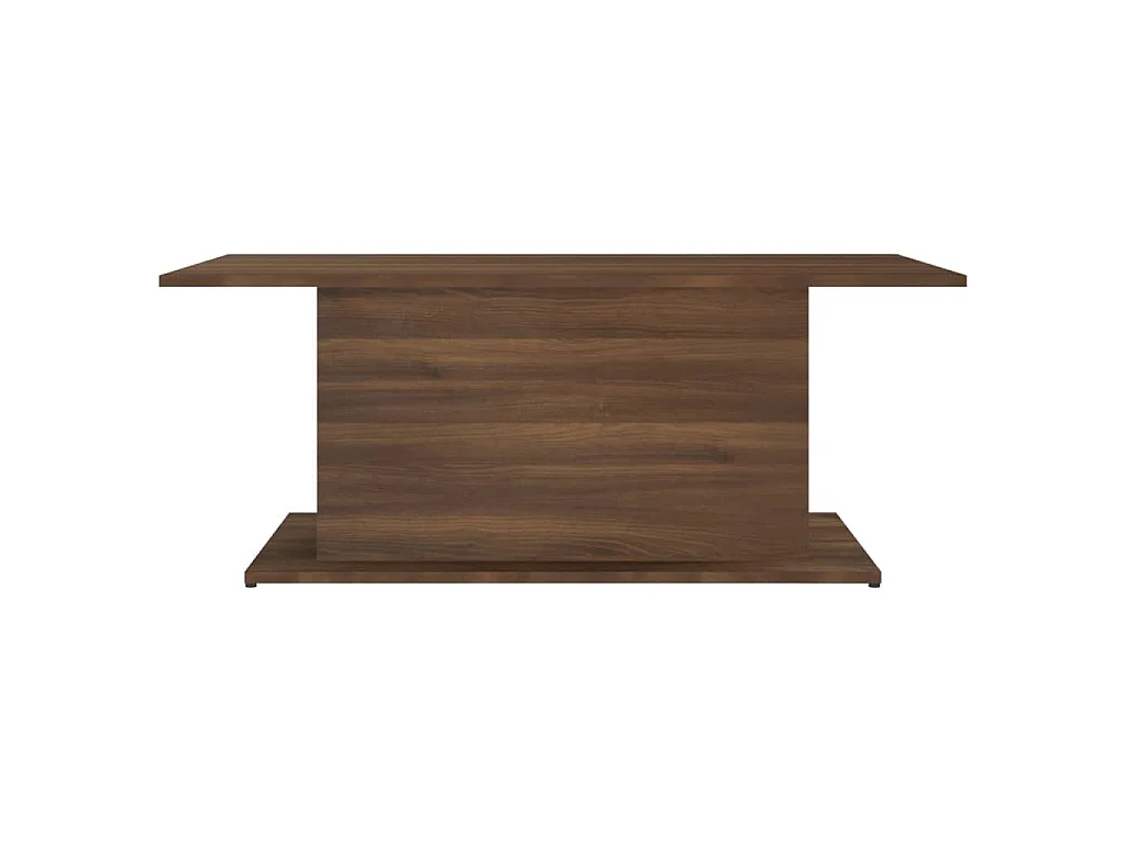 Table basse chêne marron 102x55,5x40 cm bois d'ingénierie
