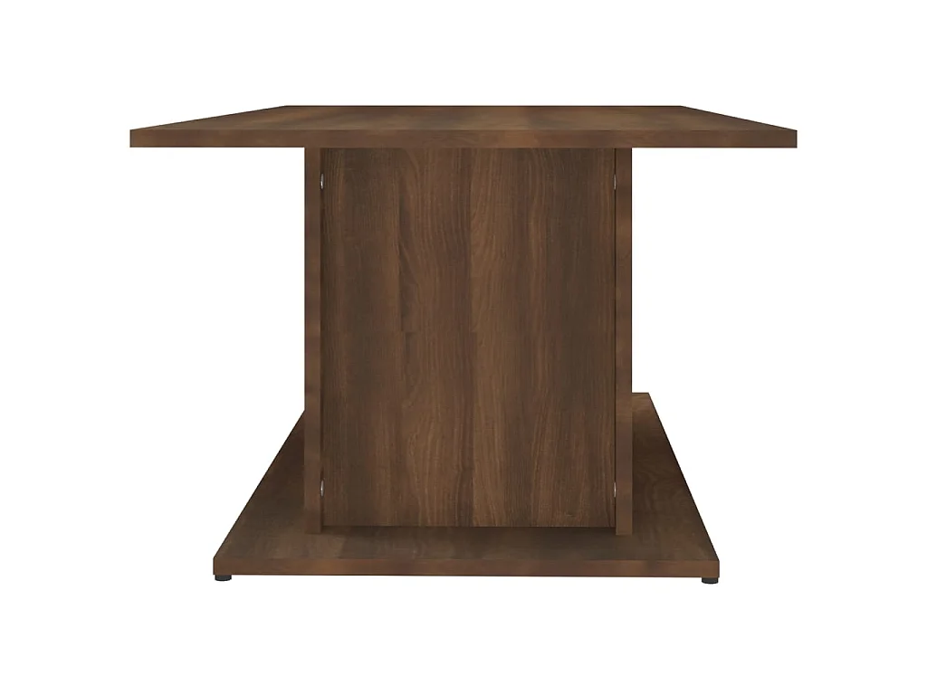 Table basse chêne marron 102x55,5x40 cm bois d'ingénierie