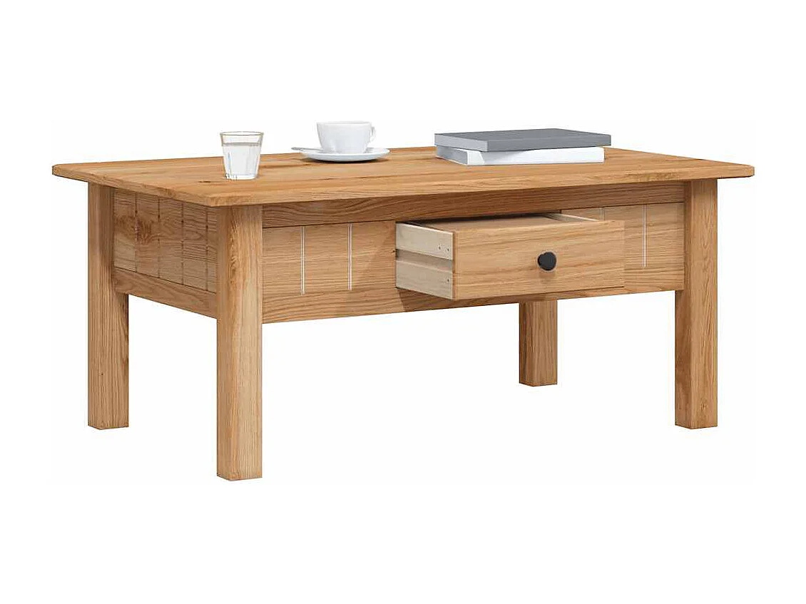 Table basse 100x60x43,5 cm Pin massif Assortiment Panama