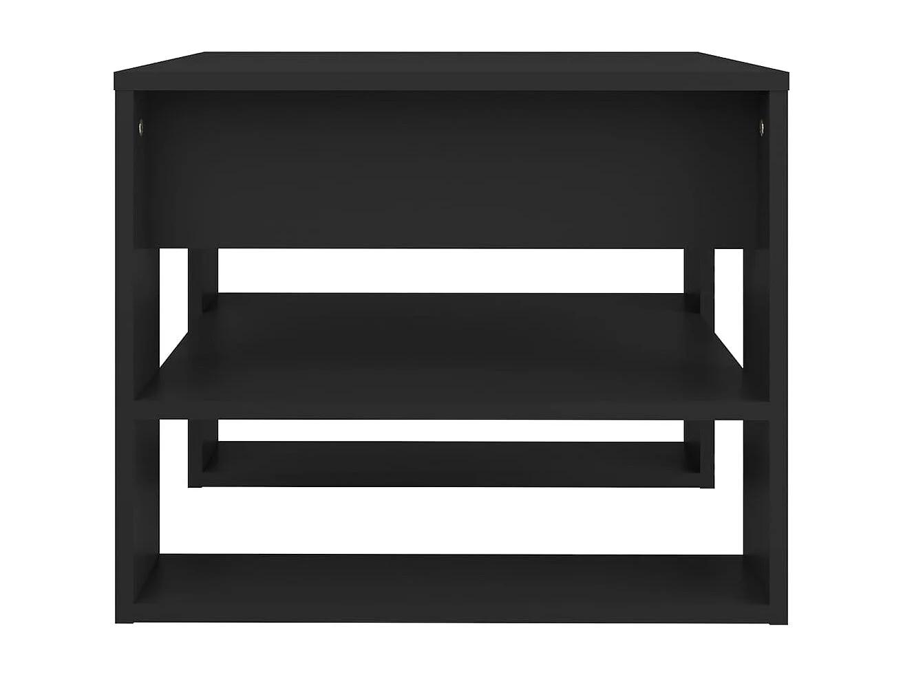 Table basse noir 55,5x55x45 cm bois d'ingénierie