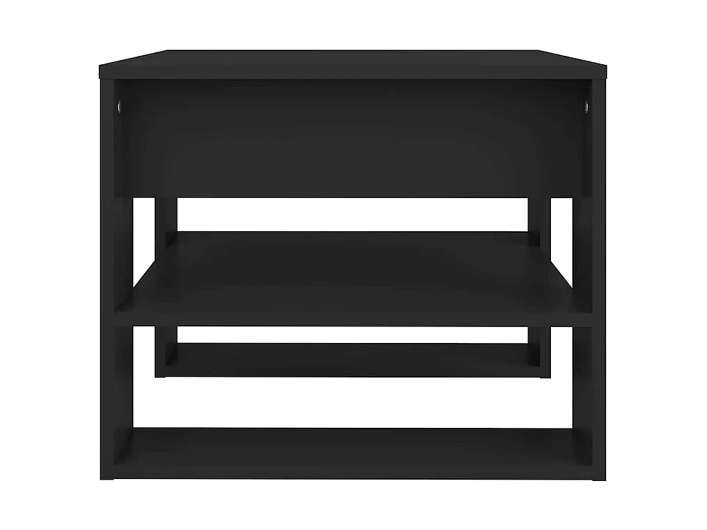 Table basse noir 55,5x55x45 cm bois d'ingénierie