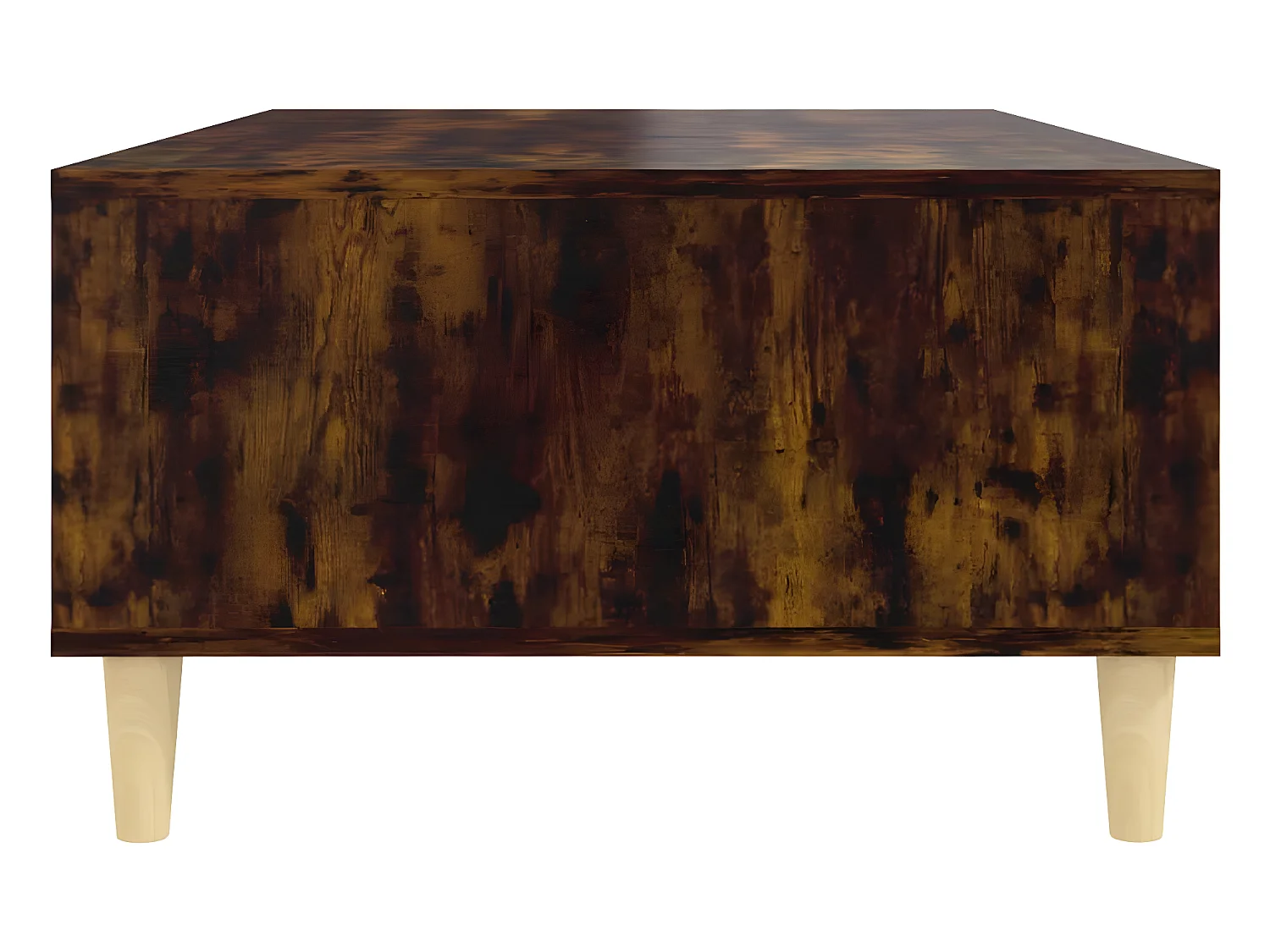 Table basse chêne fumé 103,5x60x35 cm bois d'ingénierie