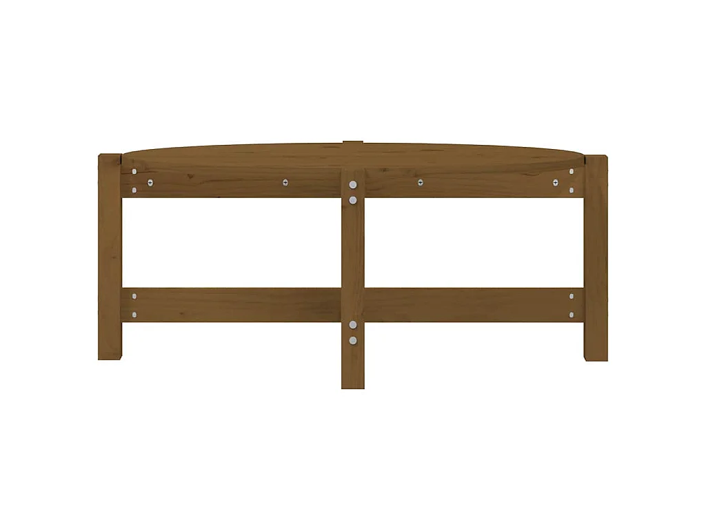 Couchtisch Honigbraun 87x48x35 cm Massivholz Kiefer