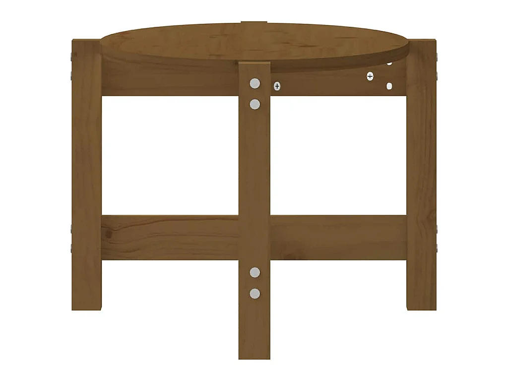 Couchtisch Honigbraun 87x48x35 cm Massivholz Kiefer