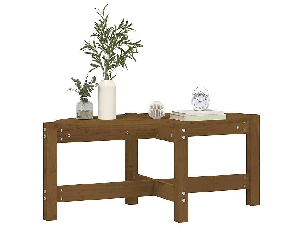 Couchtisch Honigbraun 87x48x35 cm Massivholz Kiefer