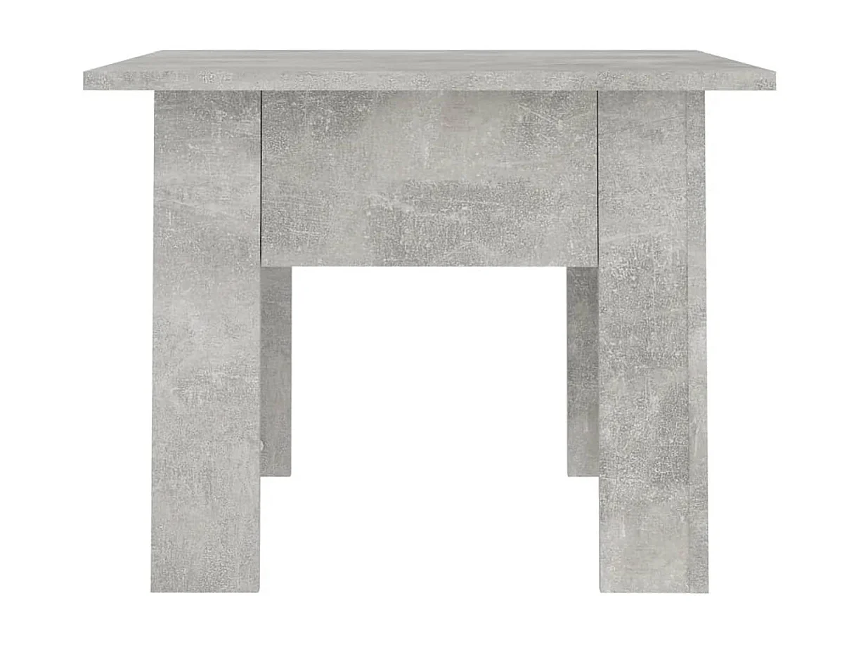 Table basse gris béton 55x55x42 cm bois d'ingénierie