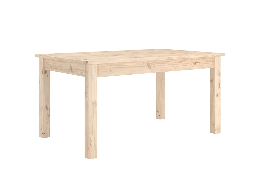 Tavolino da Salotto 80x50x40 cm Legno Massello di Pino