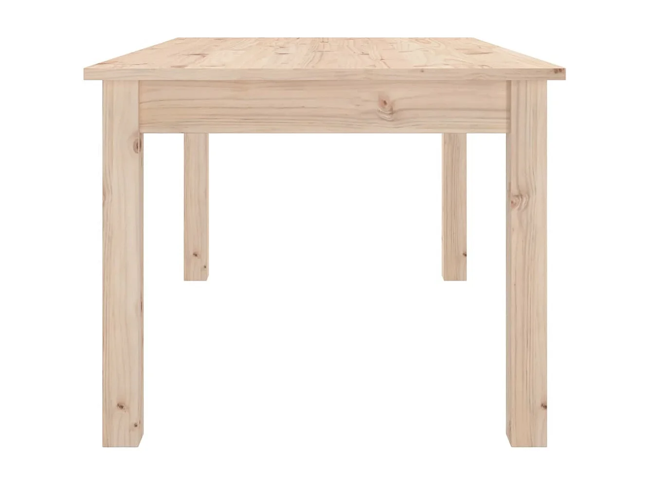 Tavolino da Salotto 80x50x40 cm Legno Massello di Pino