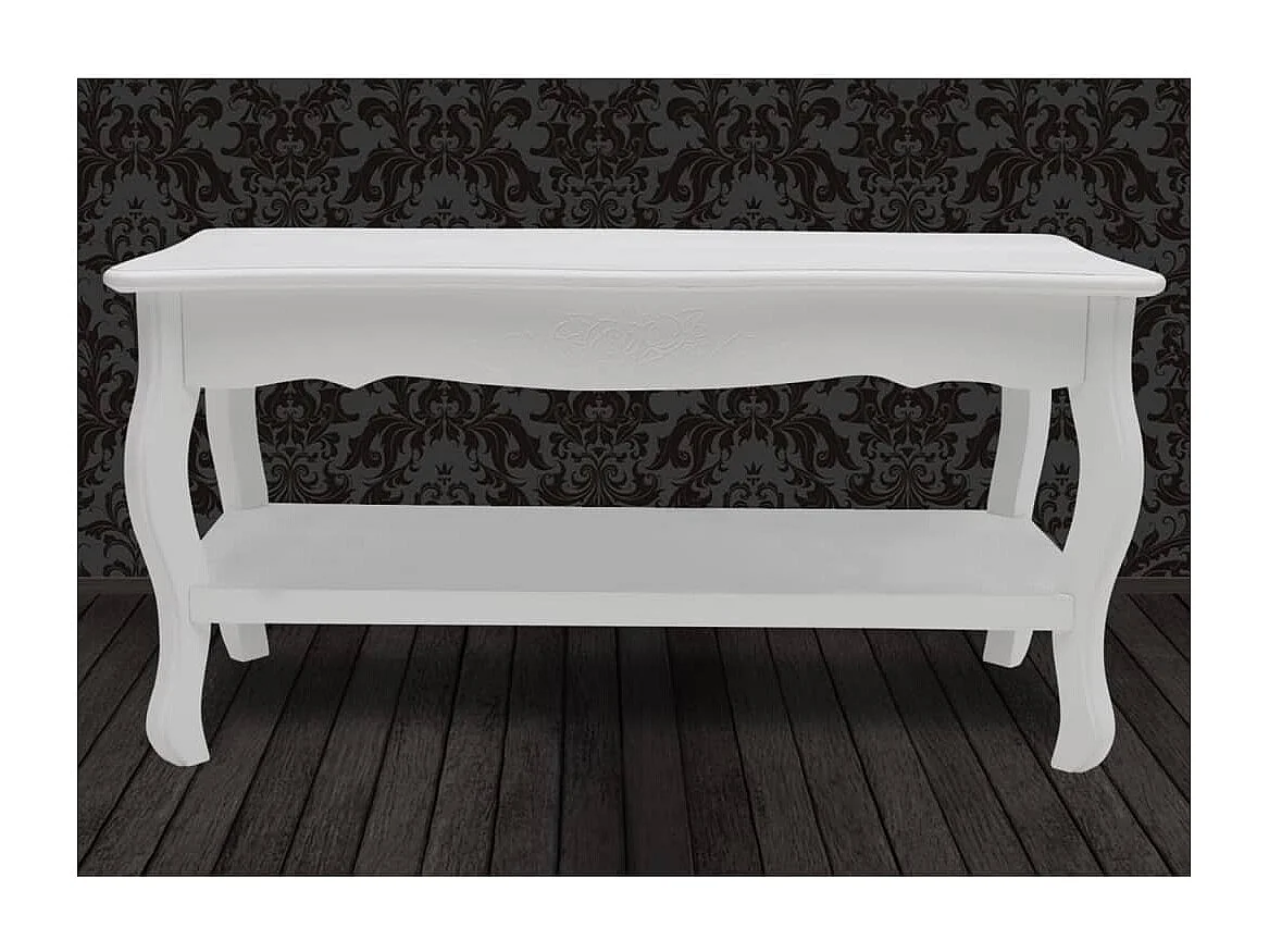 Salontafel met 2 lagen MDF wit