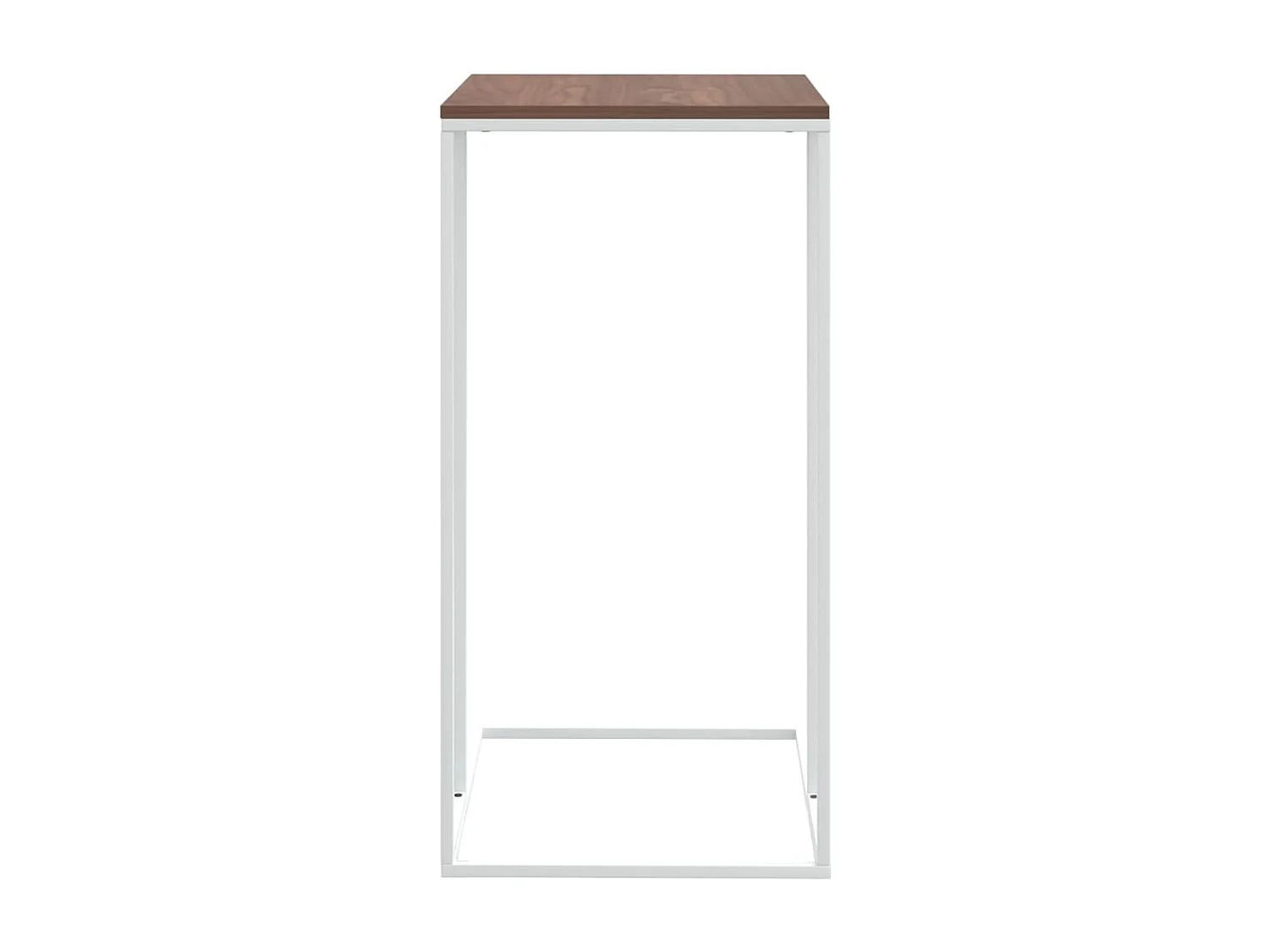 Tavolino da Salotto Bianco 40x30x59 cm in Legno Multistrato