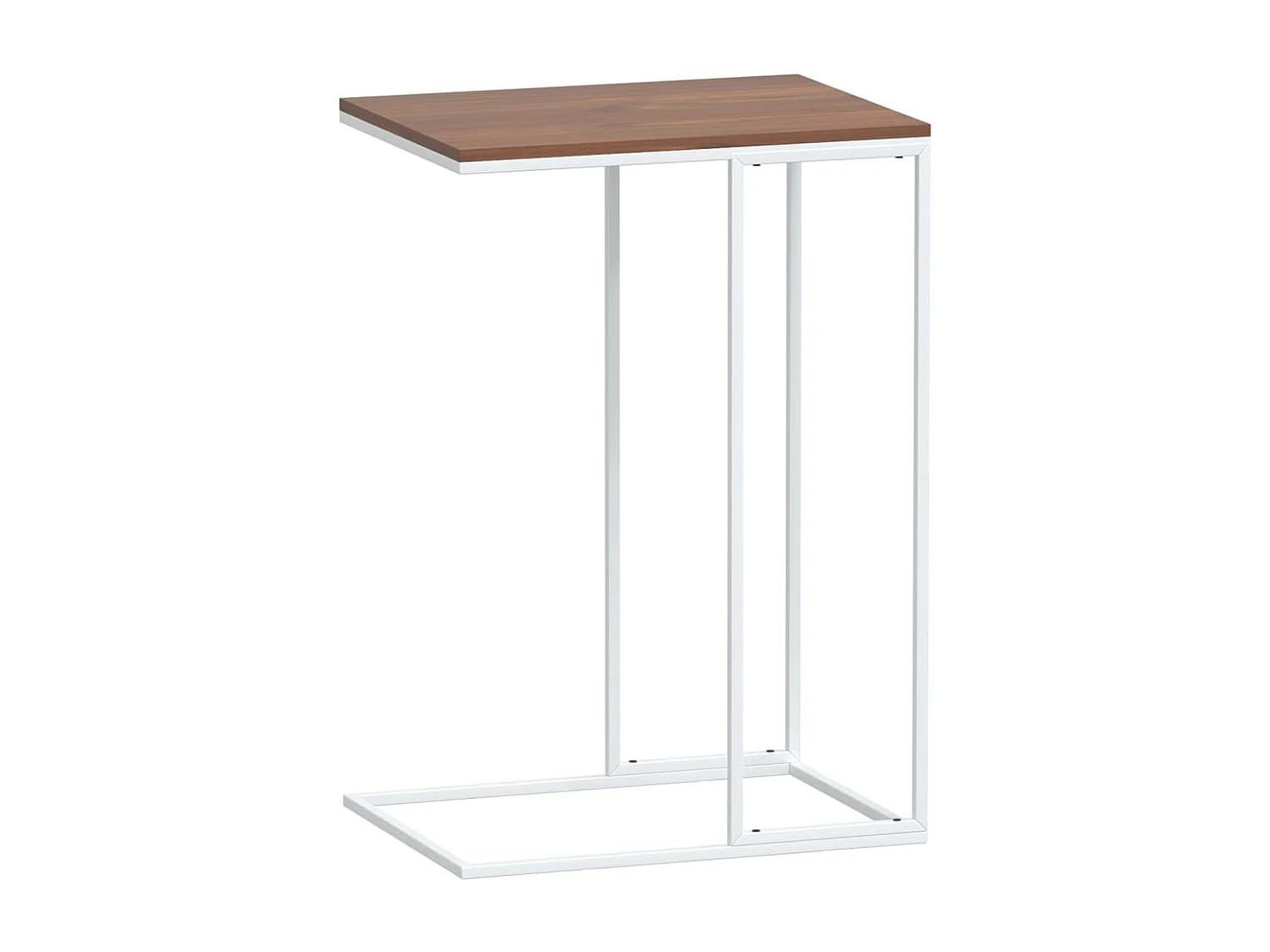 Tavolino da Salotto Bianco 40x30x59 cm in Legno Multistrato