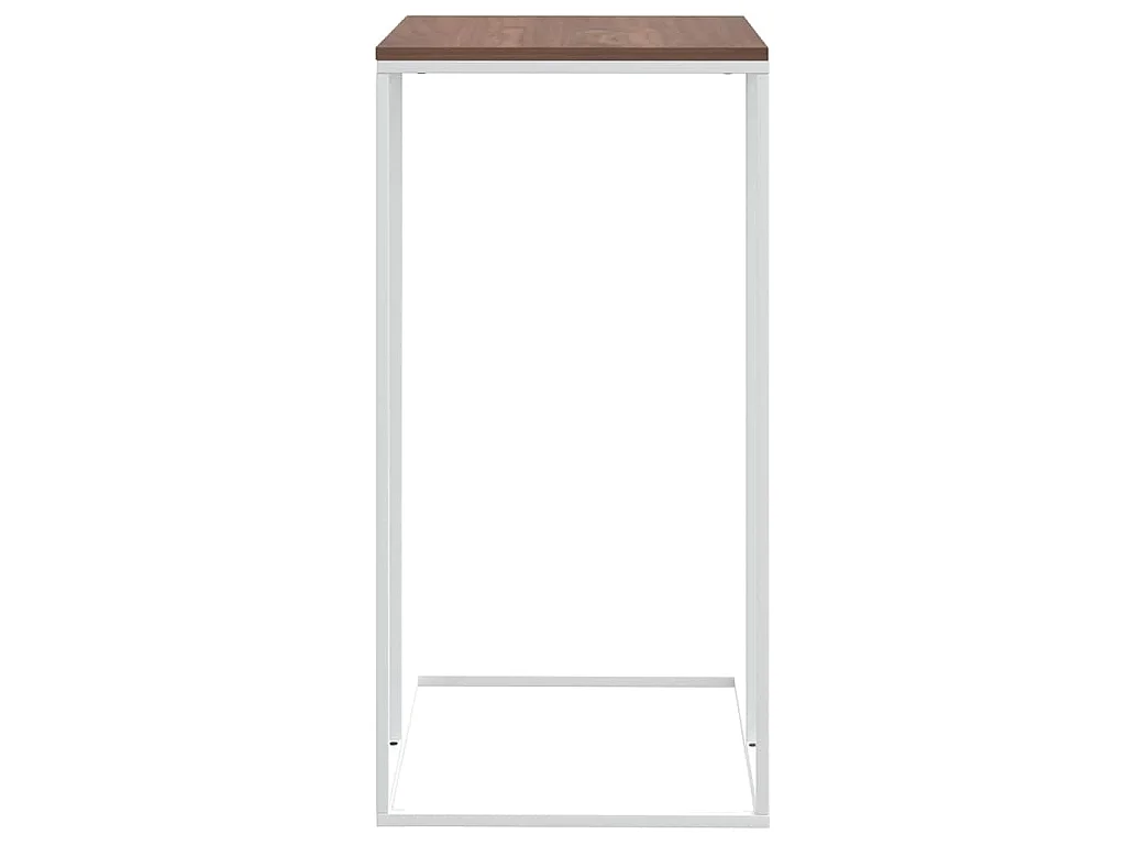 Tavolino da Salotto Bianco 40x30x59 cm in Legno Multistrato