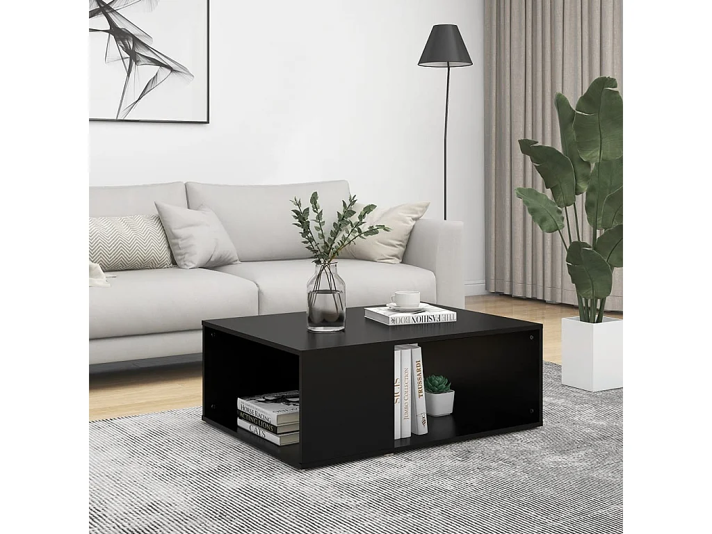 Mesa de centro 90x67x33 cm derivados de madeira preto
