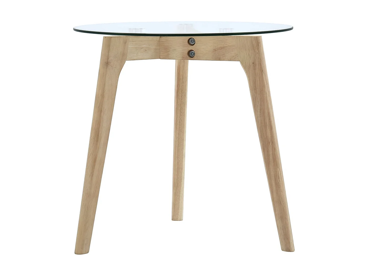 2-tlg. Beistelltisch-Set Hartglas