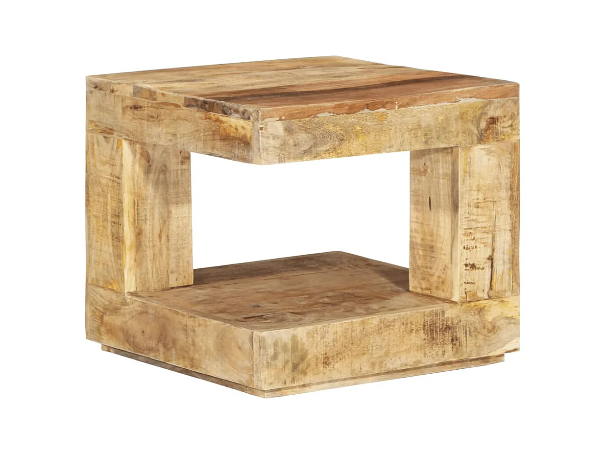 Table basse 45x45x40 cm Bois de manguier massif