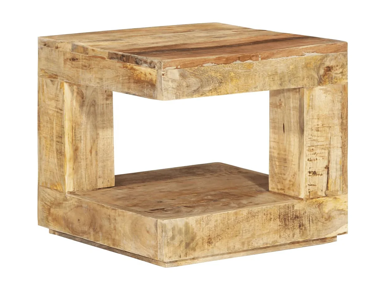 Table basse 45x45x40 cm Bois de manguier massif