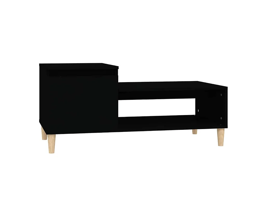 Table basse Noir 100x50x45 cm Bois d'ingénierie