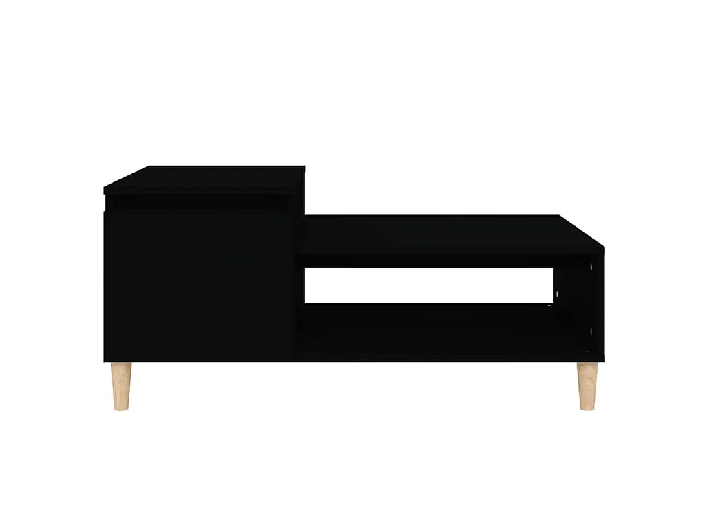 Table basse Noir 100x50x45 cm Bois d'ingénierie