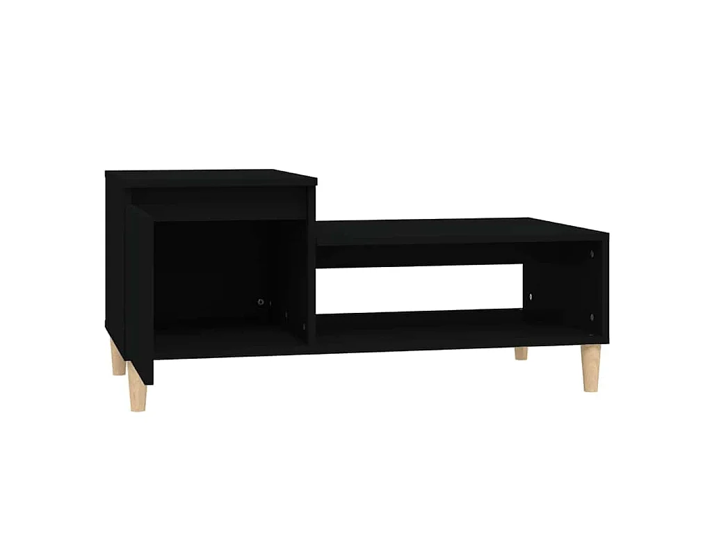 Table basse Noir 100x50x45 cm Bois d'ingénierie