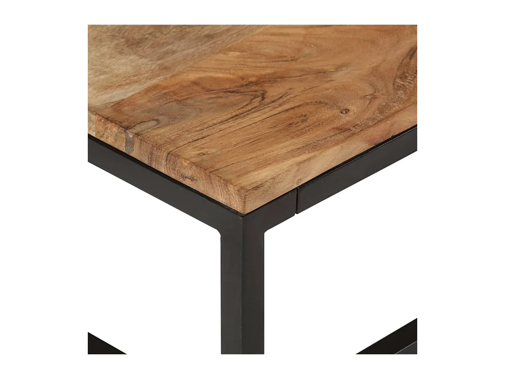 Tavolini da Salotto Impilabili 2 pz Legno Massello di Acacia