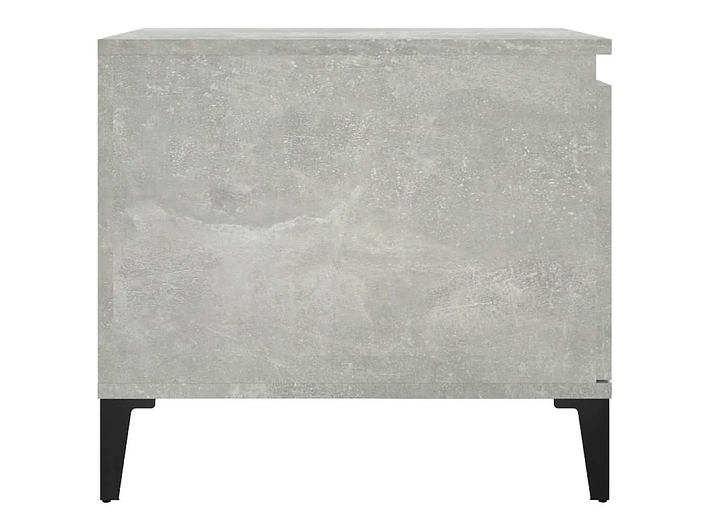 Table basse Gris béton 100x50x45 cm Bois d'ingénierie