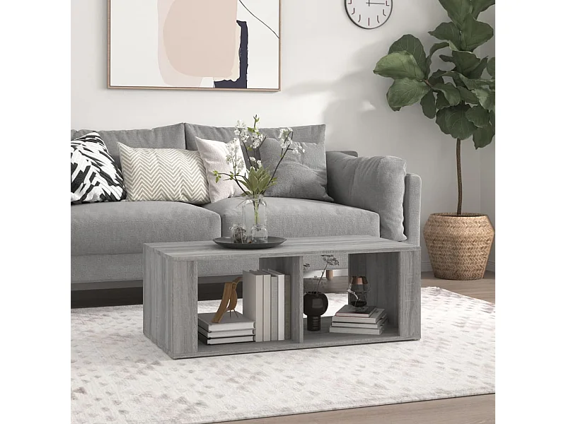 Couchtisch Grau Sonoma 100x50x36 cm Holzwerkstoff