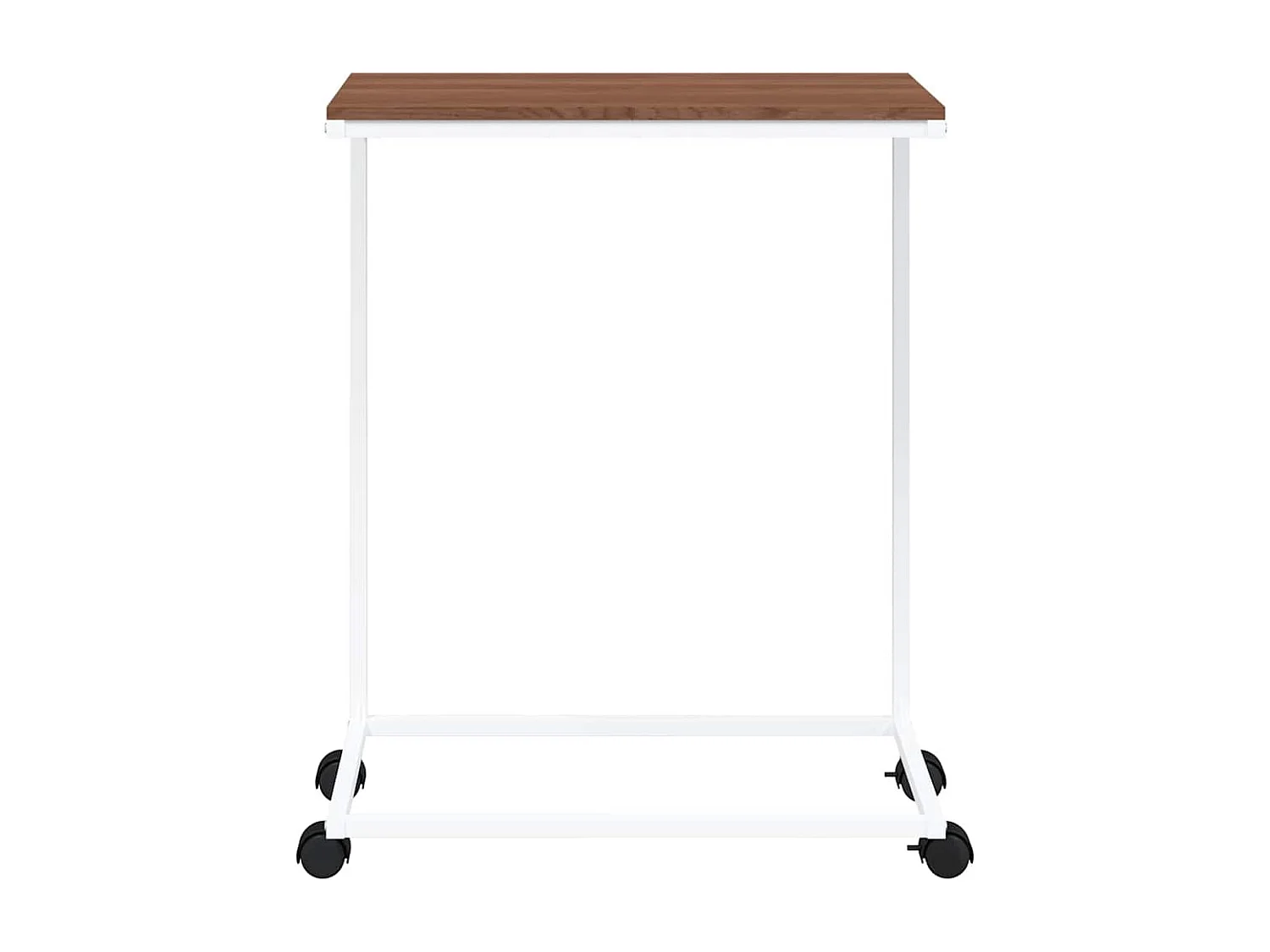 Mesa de apoio c/ rodas 55x35x70 cm derivados de madeira branca