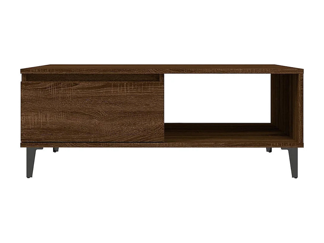 Couchtisch Braun Eichen-Optik 90x60x35 cm Holzwerkstoff