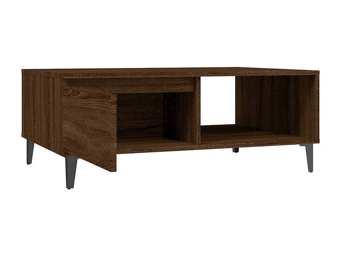 Couchtisch Braun Eichen-Optik 90x60x35 cm Holzwerkstoff