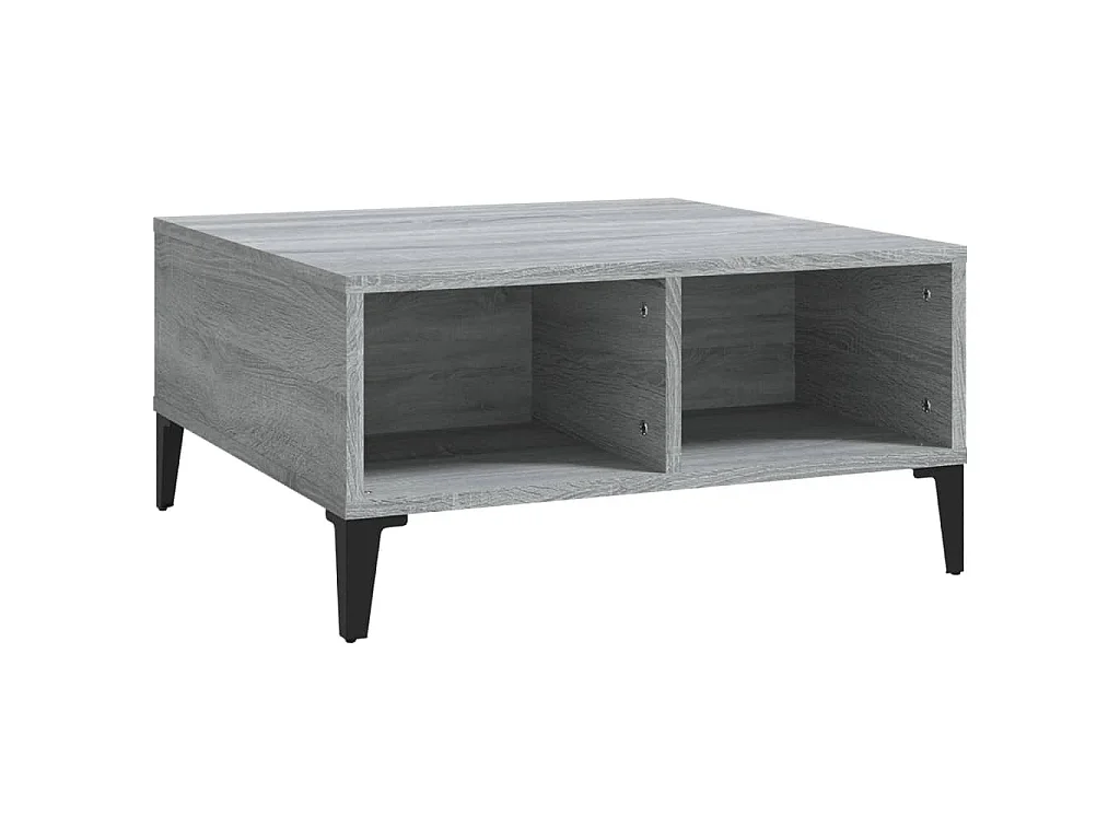 Tavolino da Salotto Grigio Sonoma 60x60x30 cm in Truciolato