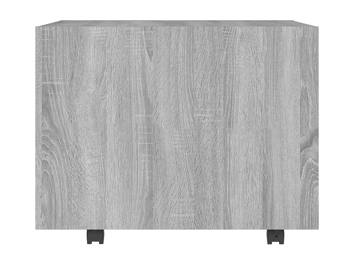 Table basse sonoma gris 55x55x40 cm bois d'ingénierie
