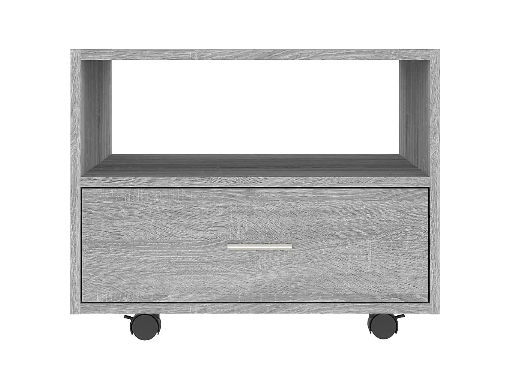 Table basse sonoma gris 55x55x40 cm bois d'ingénierie