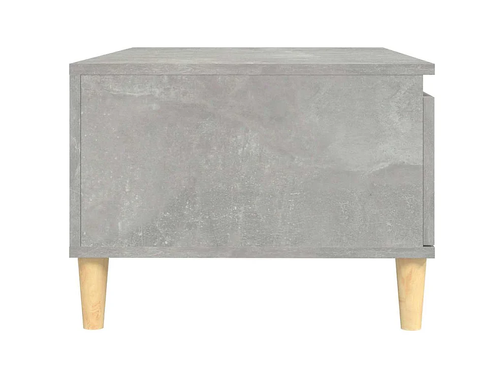 Table basse Gris béton 90x50x36,5 cm Bois d'ingénierie
