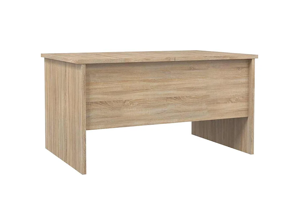 Table basse chêne sonoma 80x50x42,5 cm bois d'ingénierie