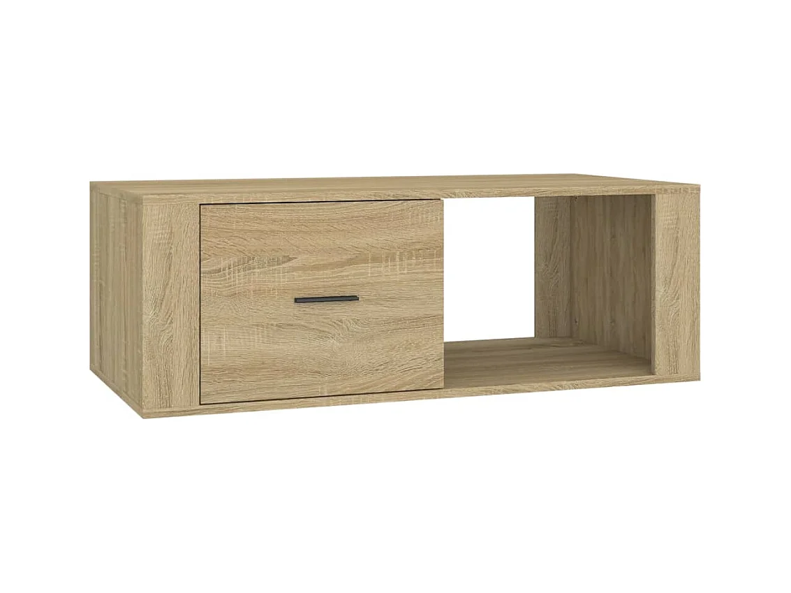 Table basse Chêne sonoma 100x50,5x35 cm Bois d'ingénierie